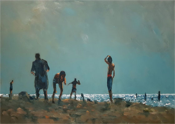 Aufbruch, Öl auf Leinwand, 2020, 70 x 50 cm