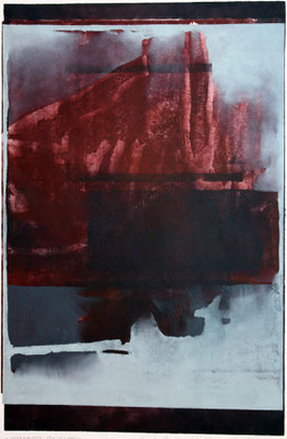 Unverhoffte Spiegelung, 4-Farb, 2002, 40 x 62 cm, Unikat