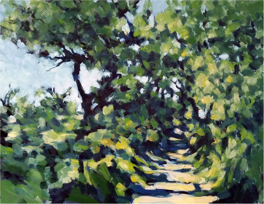 Neuhaus 2, Öl auf Leinwand, 2018, 90 x 70 cm