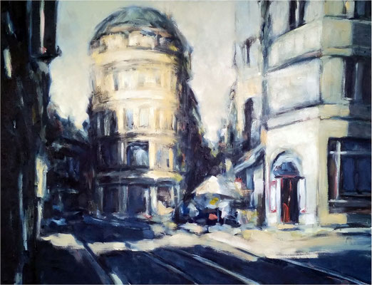 Ulrichstraße, Öl auf Leinwand, 2017, 90 x 70 cm