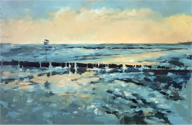 Wintermeer, Öl auf Leinwand, 2019, 120 x 80 cm