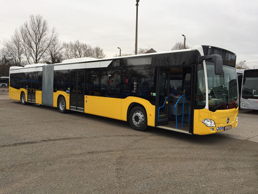 12.02.2019 a, Mercedes-Benz Citaro G, Mannheim - Stuttgart