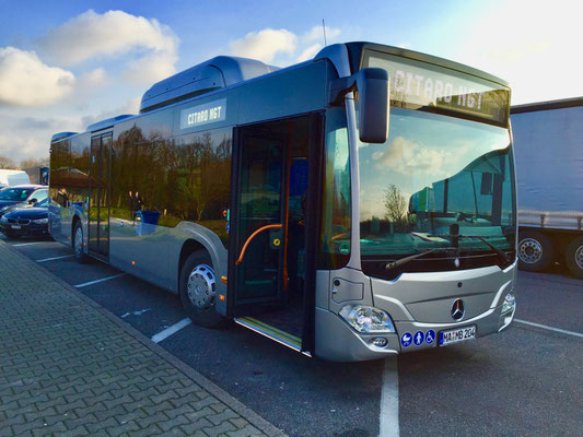 08.03.2016, Mercedes-Benz Citaro NGT, Stuttgart-Möhringen > Mannheim