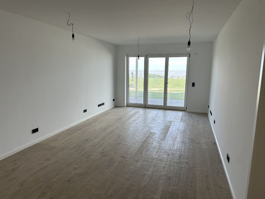 Der Wohnbereich in der Ferienwohnung Duhner Spitze Nr. 4