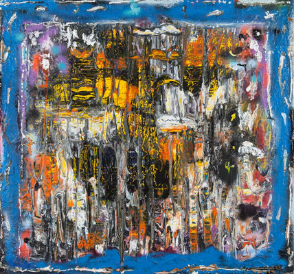Textures (acrylique sur toile 140 x 150 cm)