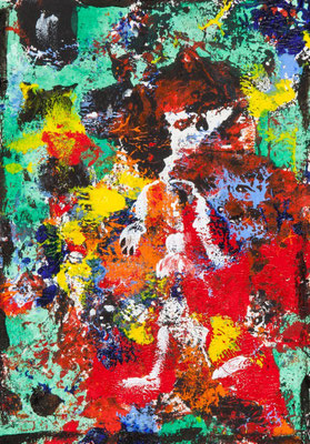 Triste Sire  (acrylique sur papier 25 x 18cm)