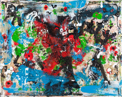Le magicien (acrylique sur toile - 24 x 30 cm)