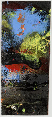 Landscape (acrylique sur papier - 17 x 7,5 cm)