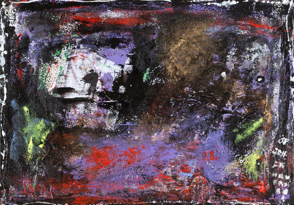 Titre illisible (acrylique sur papier 24 x 30 cm)