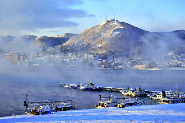 ４０３　冬の函館山と函館港