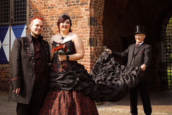 gothic steampunk wedding dress