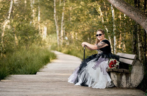 extravagant bridal gothic