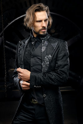 gothic suit, groom tailcoat