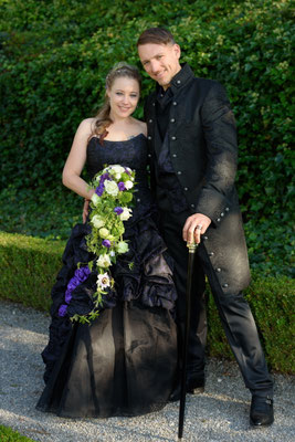 black steampunk wedding