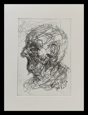 Anton Bruckner / 30 x 20cm   Bleistift auf Papier