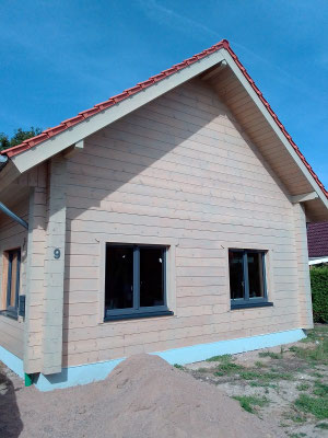 Wohnblockhaus Baustelle 