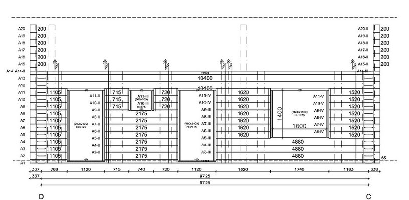 Werkplanung - Finnisches Blockhaus - Wohnblockhaus - Wandzeichnung - Kleines Holzhaus - Massivholzhaus - Bungalow - Singlehaus - Blockhausbau - Niedersachsen - Hannover 