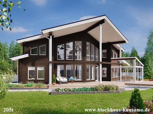 Einfamilienhaus in Blockbauweise - Blockhaus, Holzhaus, Chalet, gesundes Bauen, Wohnhaus, BiohäuserHausplanung, Blockhausbau, Massivholzhaus, Architektenhaus, Architekt