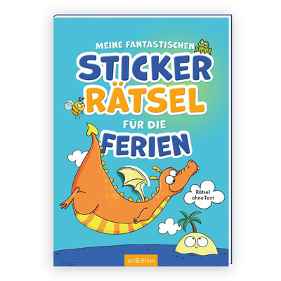 Meine fantastischen Stickerrätsel für die Ferien, Stickerheft ohne Text, Verlag: ArsEdition, ISBN: 978-3845860701, ET 23.04.2026