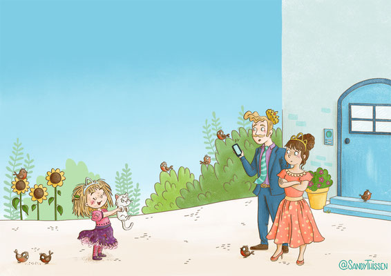 Doppelseite, "Prinzessin Lia ist nicht zu bremsen", Autorin: Barbara Peters, Verlag: Kaufmann