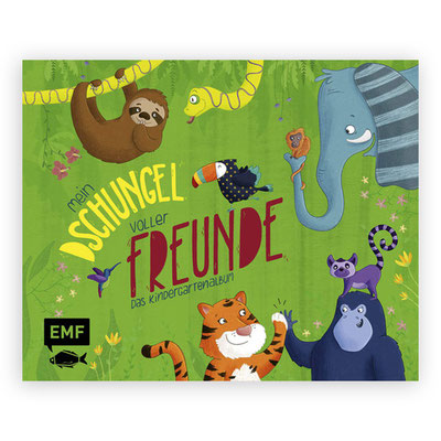 Freundebuch für die Kita mit Dschungeltieren
