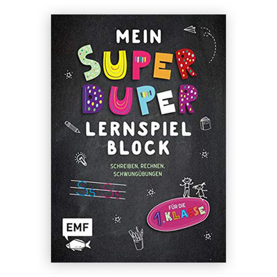 Mein Superduper Lernspielblock, Verlag: EMF, ISBN: 978-3960938149, März 2020