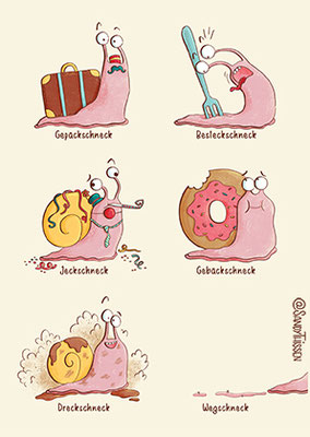 Schnecken, freie Arbeit