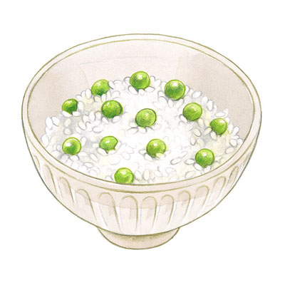 グリーンピースご飯