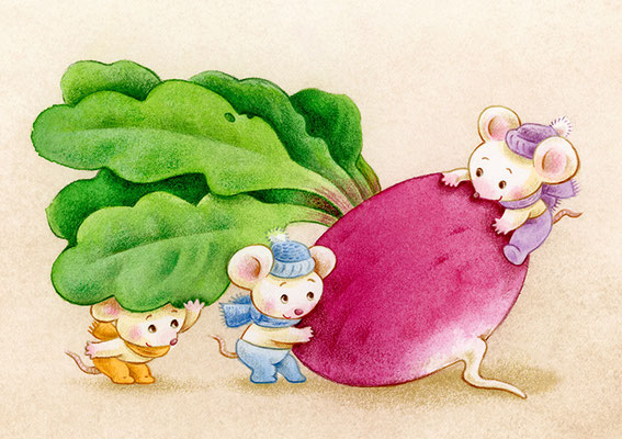 「福みっけ」年賀状用イラスト