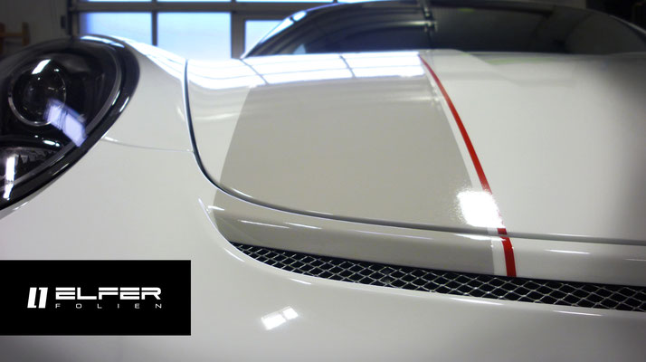Porsche GT3 RS Streifendesign Folierung