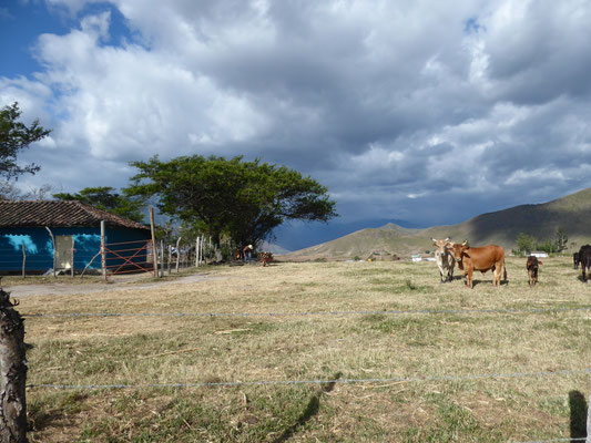 Une ferme sur le chemin qui mène chez l'oncle de Paola
