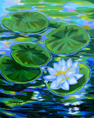 Renewal, acrylic on canvas 20x16 Inches. SOLD 