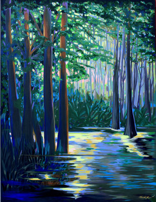 Passage through Time, acrylic on canvas 40x30 Inches