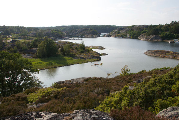 Utsikt från Keholmarna mot Strömholmen juli 2017. Foto: Anders Roxfelt