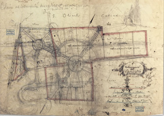 1915. Primer projecte. Arxiu Jujol