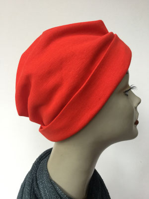 Wi 33 - Turban "Nizza" ohne Schlaufe - Feuerrot - Kopfbedeckung kaufen