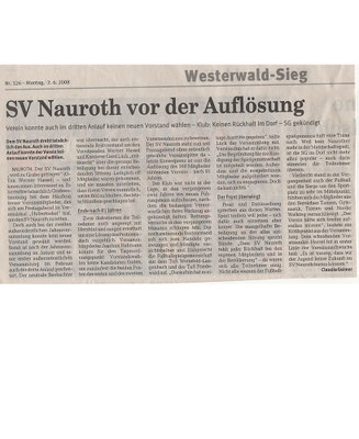 SV Nauroth vor der Auflösung 2008