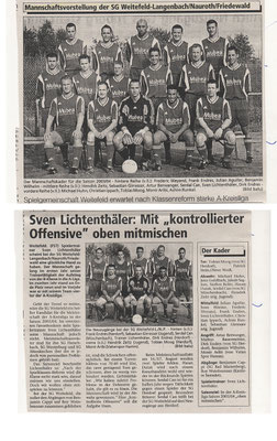 Kadervorstellung A-Klasse Saison 2003/2004