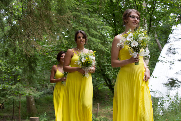 Festival Wedding Bridesmaids