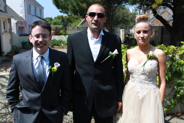 Jersey Wedding Son, Daughter and Best Man