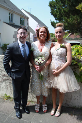 Jersey Wedding Bride, Son and Daughter