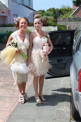 Jersey Wedding Bride and Daughter