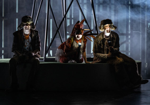George Orwell, Farm der Tiere, Theater Bonn, Dominic Friedel, Julian Marbach, Annika Garling, Christian Czeremnych, Sören Wunderlich