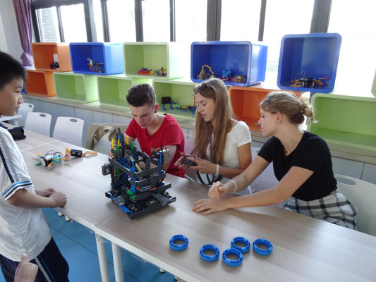 Robotics-Kurs in der Grundschule.