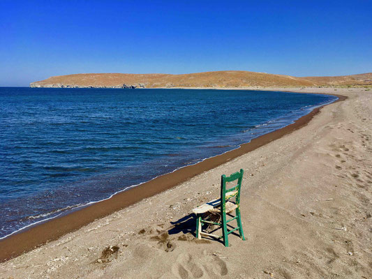 The deserted beach