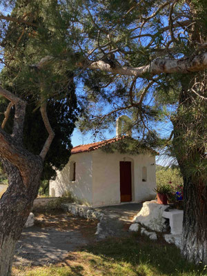 One of the small chapels alongside the Sigri Road