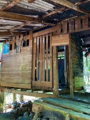 One of the delapidating buildings