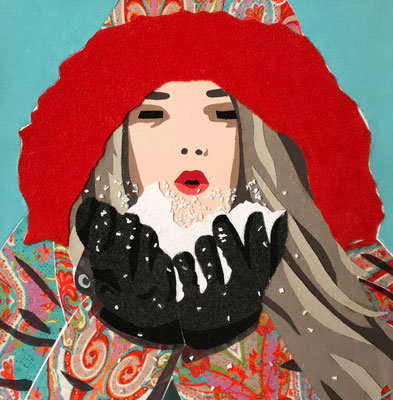 Fräulein Smilla, 50 x 50 cm