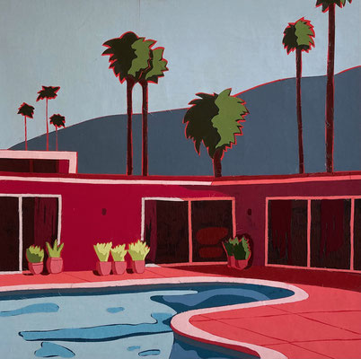  Palm Springs X, Pop 80 × 80 cm