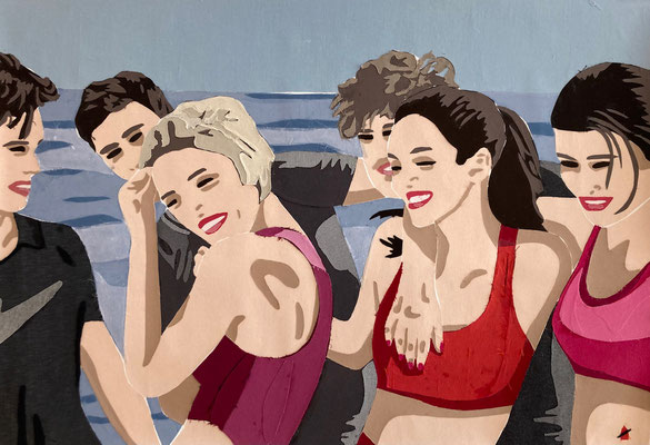 On the Beach, 70 × 100 cm